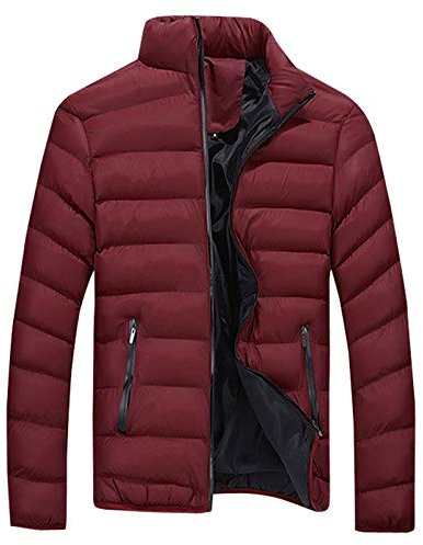 Kurzmantel Herren Winter, Warm Gefüttert Winter Leichte Winterjacke Arbeitsanzug Classics Praktischen Winddichte Dicke Jacke Kleidung Tolle Hooded Outdoor Wasserabweisend Mantel Coat