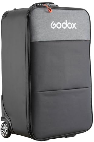 godox CB51 Studio Lighting Kit Roller Case for Photography Equipment Padded Lighting Roller Bag Durable Rigid, Padded Design Bag Padded Fabric, and its Rigid Design