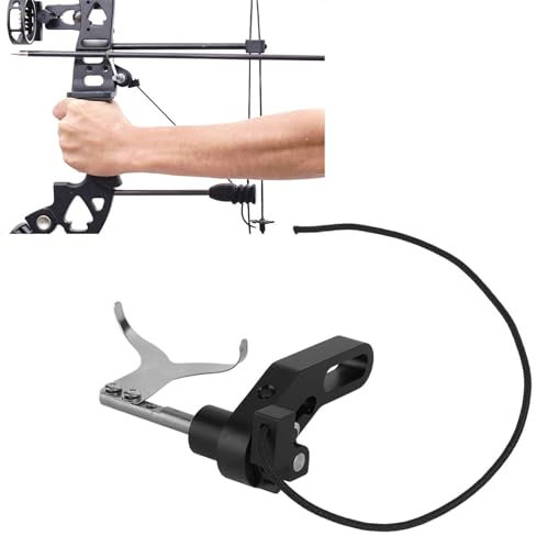 Stahlkugel-Dual-Purpose-Pfeiltisch, Edelstahl-Aluminium-Verbund-Bogenpfeil-Reach-Handflächen-Entriegelungshalter, Kein Entfernen Der Riemenscheibe, Bogen-Bogenschießen, Bogenschießen-Zubehör Mit Karab