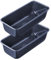 Dr Oetker 9924750 Lot de 2 moule a cake 25 cm, moule gateau rectangulaire, moule à brioche, moule rectangulaire patisserie, moule patisserie, moule pain, moule brioche, Acier, Bleu, 25 x 11 x 7,5 cm