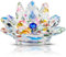FORYNXHWIN Lotus Crystal Feine Quarz Kristallglas Lotus Lotusblüte Deko Blume Natursteine Mineralien Feng Shui Kugel Kristalle Souvenirs Handwerk