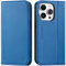 SHIELDON Wallet Case for iPhone 15 Pro 6.1, Genuine Leather Book Flip Cover with [RFID Blocking][Card Slots][Magnetic Closure] Shock Absorbing Phone Case Compatible with iPhone 15 Pro - Sapphire Blue
