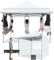 COBIZI Gazebo 3x3 Pieghevole Impermeabile con Parasole e Pannelli Laterali UV50+ Gazebo Esterno Resistente 3x3 Tendone da Esterno Tenda per Giardino Auto Campeggio Spiaggia Fiere(3 per 3m Bianco)
