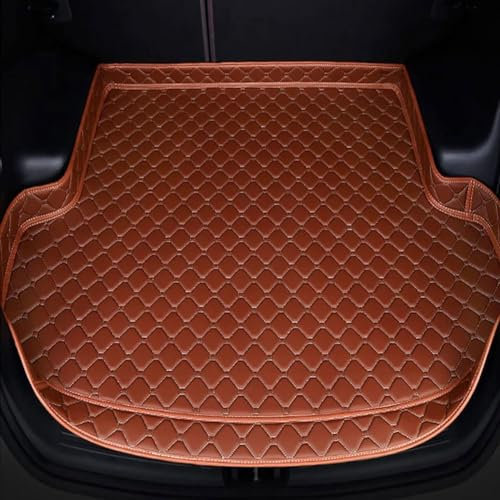 HSYJZSMY Auto Leder Kofferraummatte für BMW 5 Series E39 1995-2010,Allwetter Antirutschmatte Kofferraum Schutzmatte Kofferraumschutz Auto Zubehör,A