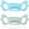 ZKGYUS 2Pack Babyflaschen Griffe, Flaschengriff Halter, Baby Flaschengriffe Silikon, Weithals Babyflaschengriffe, Baby Silikon Flaschengriffe für Baby Kleinhand Greifdesign, Außendurchmesser über 6 cm