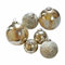 Loberon Weihnachtskugeln 6er Set Ephyriel, Mundgeblasen, Festlicher Glanz mit Antik-Finish, Weihnachten, Christbaumschmuck, Weihnachtsdeko, Glas, Eisen, antikgold