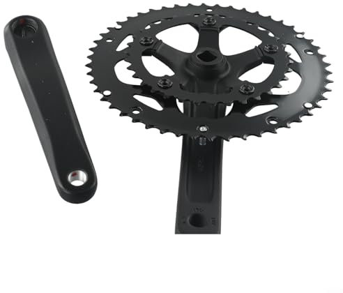 Juego de platos dobles para bicicleta de carretera, plegable, agujero cuadrado, 34/50T dientes, plato doble (tipo B)