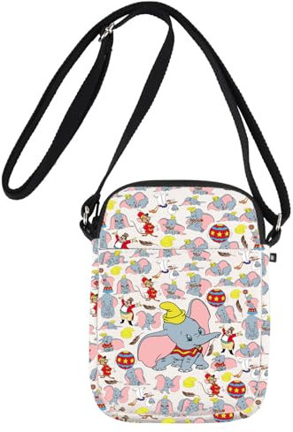 JNIAP Fly Elephant Umhängetasche für Elefantenliebhaber, Geschenke, fliegende Elefanten, Schultertasche, Elephant Cb, 5.7 x 8.5 x 0.39 inches
