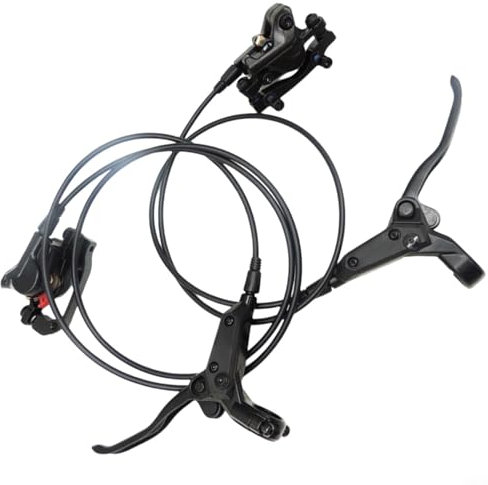 Frein à disque hydraulique gauche et droit pour VTT - Frein à disque - Ensemble de freins à disque - Alliage d'aluminium - 2 pistons - Double étrier de structure d'entraînement - 160 mm