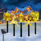 Gartenstecker Solar Außen Weihnachten, 5 Stück Weihnachtsstecker Garten LED 37cm, Weihnachtsdeko Gartenstecker, Solarleuchten Garten Weihnachten, Leuchtstäbe Weihnachten Solar für Gartendeko