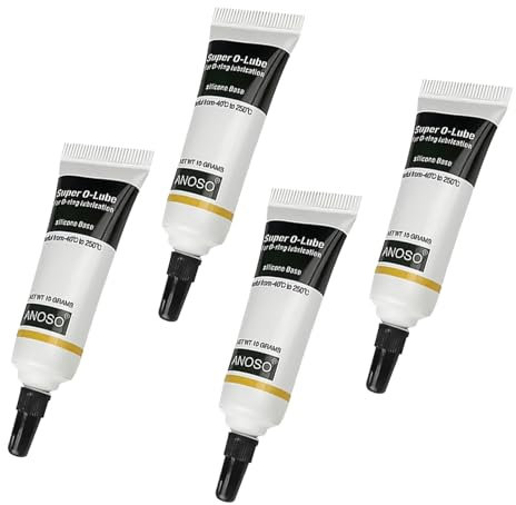 4 PCS Silikonfett für Kaffeevollautomaten,Silikonfett Lebensmittelecht 10g,Fett für Kaffeevollautomaten für Perfekte Dichtung&Glatte Funktion,Kaffeemaschine Fett Ideal für O-Ringe,Brühgruppen