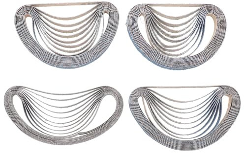 OSALADI 40st Schleifband Zum Schleifen Und Polieren Schleifbänder Reinigungsblock Aus Gummi Wen Band- Und Tellerschleifer Sandpapier Mini-bandschleifer Wen Bandschleifer Grütze Blue Kies