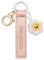 Porte-clés « Feel good » bande en similicuir 10cm avec fleur - rose - Un compagnon fidèle pour sac à dos ou sac, porte-clés pour petits et grands | 62009