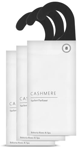 BOHORIA® Duftsachet Duftsäckchen Raumduft Frische Wäsche I Perfekt für den Kleiderschrank, Auto, Schubladen, Schränke Beseitigung von Gerüchen, Raumduft (Cashmere, 3er Pack)