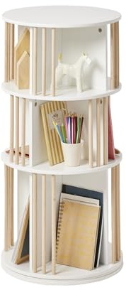 VERTBAUDET Bibliothèque tournante 3 Étages Blanc TU