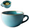 Tazza da Caffè Grande, Tazza in Ceramica da 700 ml, tazza da Caffè in Ceramica, Ciotola per Yogurt, Ciotola per Cereali, ciotola Grande con Manico (Blu)