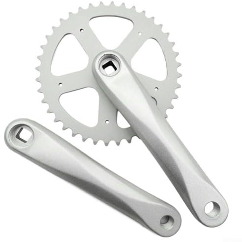 Bielas de bicicleta de una sola velocidad con platos de acero extraíbles en múltiples proporciones (40T)