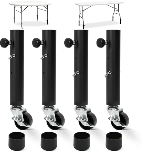 ohbien Rehausseur de pied de table avec roulettes