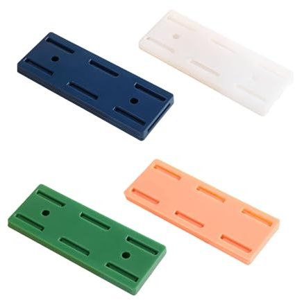 VBSYUYQ 4 Pcs Push Power Strip Holders, No Drill Wall Mount Fixing Brackets | 4 pack detachable wall brackets, push-pull slide design, no drill damage-free install