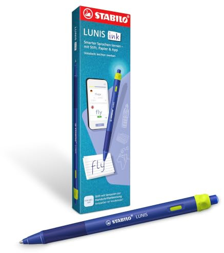 STABILO - Smarter Kugelschreiber - LUNIS Ink | Vokabel-Lernbegleiter ab 10 Jahren - blau