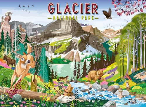 Ravensburger Puzzle 12001887 - Glacier Nationalpark - 500 Teile Puzzle, für Naturliebhaber und Puzzle-Freunde ab 12 Jahren