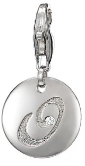 ESPRIT Anhänger Charm Letter O 925 Sterling Silber S.ESZZ90835A000