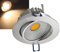 ChiliTec LED Einbauleuchte Deckeneinbaustrahler Chrom glänzend Deckenspot 109x47mm 7Watt 450lm Alu Gehäuse Warmweiß