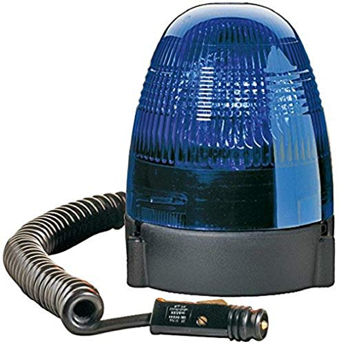 HELLA 2RL 007 337-121 Halogen-Rundumkennleuchte - mit Magnet - KL Rotafix - 12V - blau - Kabel: 2500mm - Stecker: DIN ISO 4165 - Menge: 1