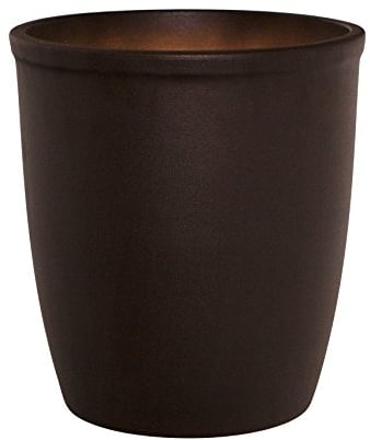 K&K Pflanzkübel/Blumentopf/Pflanzgefäß Vesuv, 27.5x30 cm, braun-matt, aus hochwertiger frostbeständiger Steinzeug Keramik