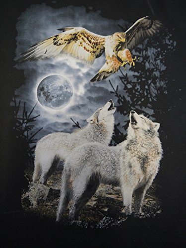Bushfire Textilposter Wolf und Adler Wolf & Eagle