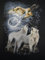 Bushfire Textilposter Wolf und Adler Wolf & Eagle