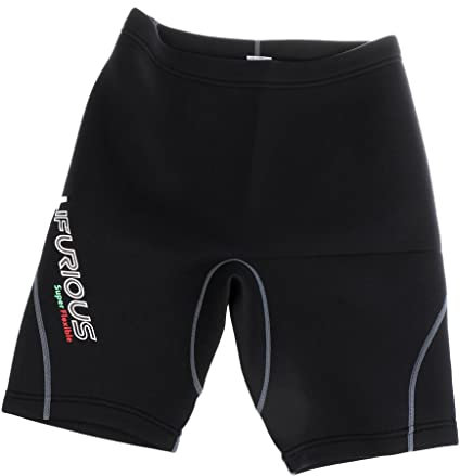 Sharplace 2mm Neoprene Men's Wetsuits Shorts Winter Swimming, Black Quick Dry Athletic Swim Swimming Trunks for Beach, Spearfishing, Kitesurfing, Snorkeling, Surfing, L