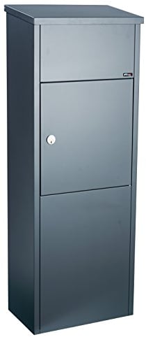 Allux 600 - Briefkasten F54623 Briefkasten groß | Wasserdichte Abschließbare Sichere Paketkasten | 1050 x 380 x 230 mm | Anthrazit