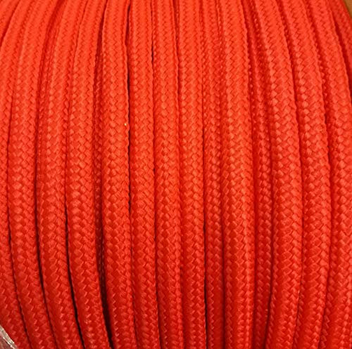 Smart House GB 6mm Polypropylene Rope Braided Poly Cord Sailing Yacht Climbing Boat (Red, 5)