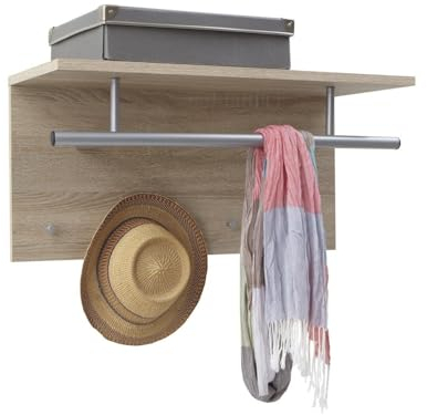 FMD Möbel, 441-001E Spot Wandgarderobe, maße 72.0 x 35.0 x 29.0 cm (BHT)