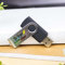 Memoria USB 16 GB Personalizado (Texto, Logo o Foto) · Color Negro · Pendrive Personalizado Ideal para Regalar · Elegante Producto Promocional, Merchandising, Bodas, Comuniones, Bautizos