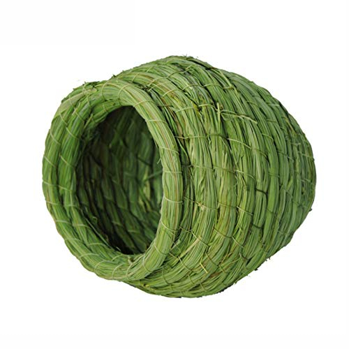 Nichoir Oiseaux Eco-respectueuse de la Paille Oiseau Oiseau extérieur Jardin Cour de Jardin Birdhouse Cage Oiseau Animal Lavable (Size : Medium)