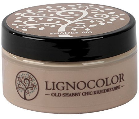 Lignocolor 100ml Kreidefarbe (Shades) Shabby Chic Lack Landhaus Stil Vintage Look Chalky finish