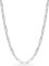 LeCalla 925 Sterling Silber Italienisch 3.5 MM PaperClip Link Kette Halskette für Frauen 18 Zoll