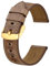 BISONSTRAP Uhrenarmband 22mm, Premium Leder Uhrenarmbänder für Herren und Frauen-Braun/Gold Schnalle