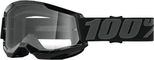 100% Unbekannt Motocross Kühlergrill Strata 2 Klar, Schwarz, HU-GOG-1055