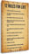 Retro Metall-Blechschild 12 Rules for Life von Jordan Peterson Zitat Poster Wandkunst Leinwand Schild Werbung Blickfang Bar Wanddekoration Vintage Metallschild 20,3 x 30,5 cm