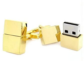 MAYIYAHO Hochwertige USB-Manschettenknöpfe Kreative französische Hemd-Manschettenknöpfe U Disk Metal Mini U Disk Bekleidungszubehör für Männer