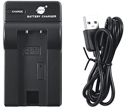 DSTE NEW USB Camera Battery Charger Compatible for Casio NP50 NP-50 NP-50DBA Exilim Hi-Zoom EX-V7 EX-V7SR EX-V8 EX-V8SR Camera