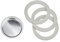 BSSTORE Filtro Moka Compatibile Con Tre Guarnizioni (3 Tazze compatibile cod.456504-06600)