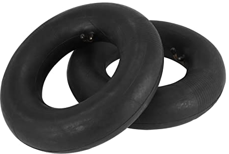 Jufjsfy 4.10/3.50-6 pour brouette, fraisage à neige, chariots, chariots, chariots, chariots, tondeuses à gazon, tracteurs et plus encore avec valve en métal incurvée TR87