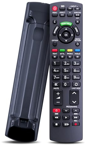 GOUYESHO N2QAYB000752 Ersatz Fernbedienung Passend für Panasonic TV Fernbedienung TX-L32DT30 TX-L32DT35 TX-L32ET5B TX-L37DT35 TX-P42GTX34 TX-P42ST30Y TX-P46GT30Y TX-P46GTN33 TX-P50ST32 TX-L55ET5E