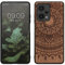 kwmobile Hülle kompatibel mit Xiaomi Redmi Note 12 Pro+ 5G / Note 12 Pro Plus 5G Hülle - Holz Case - Handy Cover - TPU Handyhülle in Dunkelbraun Indische Sonne