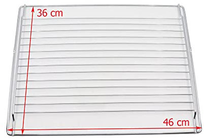 JCSPARES® - Griglia teglia centrale 36 x 46 cm per forno compatibile con Beko per i modelli : BIE15400XCS - BIE24S - BIE25S - BIE26300XCS - BIET26400XPS - FSS63110DWCS - OIC223X ed Ulteriori