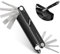 NEEWER 10 in 1 Multifunctional Foldable Screwdriver Tool Set: 4 Screwdrivers, 6 Hex Keys, Pocket Tool, Compatible with SmallRig Camera Cage Rig Tripod QR Plate, UA048B Black